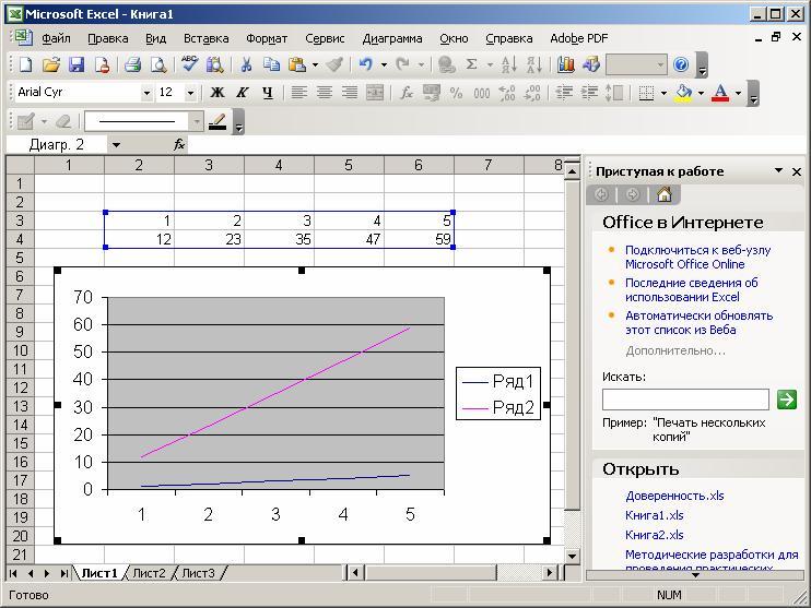 Как вставить диаграмму из excel в компас