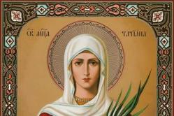 Tatyana's Day - the history of the holiday The ritual is called 