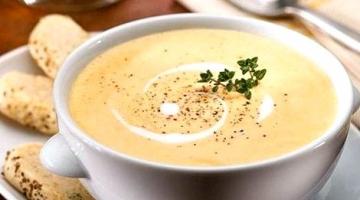 How to quickly cook cheese cream soup Cheese chicken soup puree