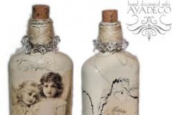 Decoupage-Flaschen im Vintage-Stil von Agnieszka Radtke Decoupage-Flaschen im Vintage-Stil